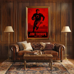Jim Thorpe Legendary Athlete Poster