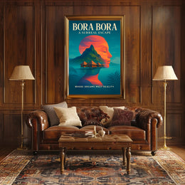 Bora Bora Dreamscape Tranquil Travel Poster PosterGoat