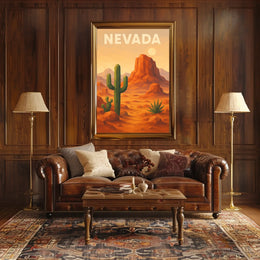 Nevada Desert Landscape Poster