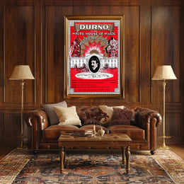 Durno the Magician Vintage Magic Show Cultural Poster