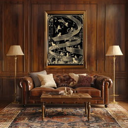 Futuristic Cityscape Art Poster