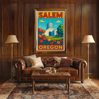 Salem, Oregon A Scenic View Poster