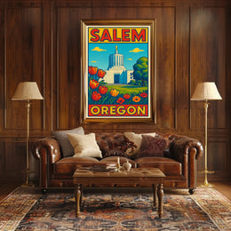 Salem, Oregon A Scenic View Poster