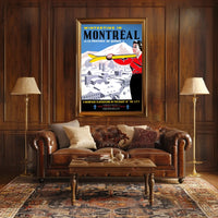 Wintertime in Montreal Poster