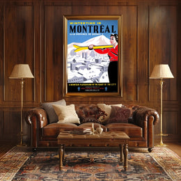 Wintertime in Montreal Poster