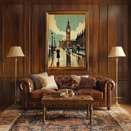 Rainy Day in London Poster