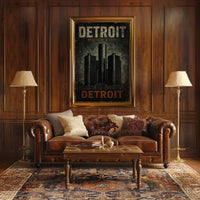 Detroit Motor City Poster