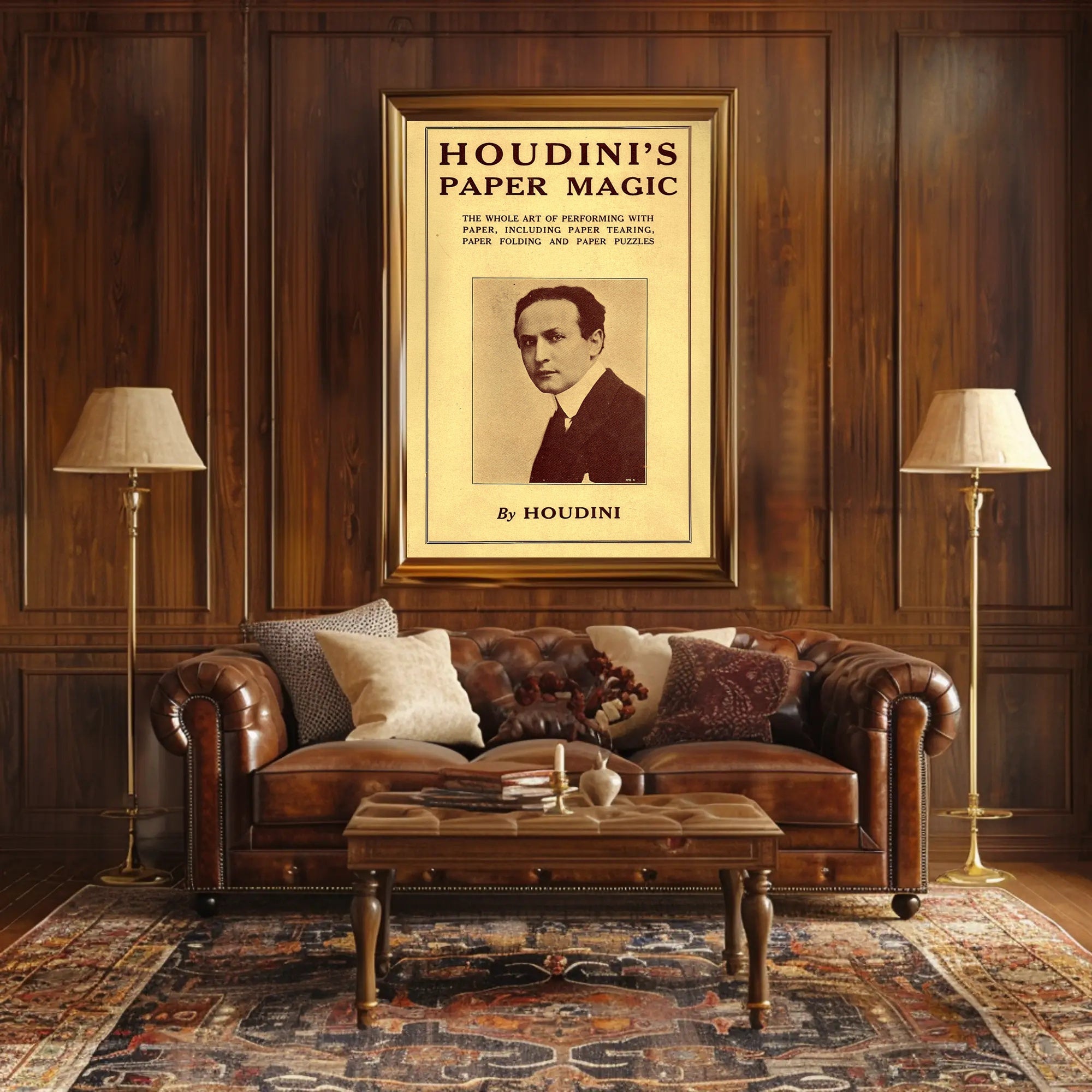 Houdini's Paper Magic: Vintage Cultural or Heritage Poster