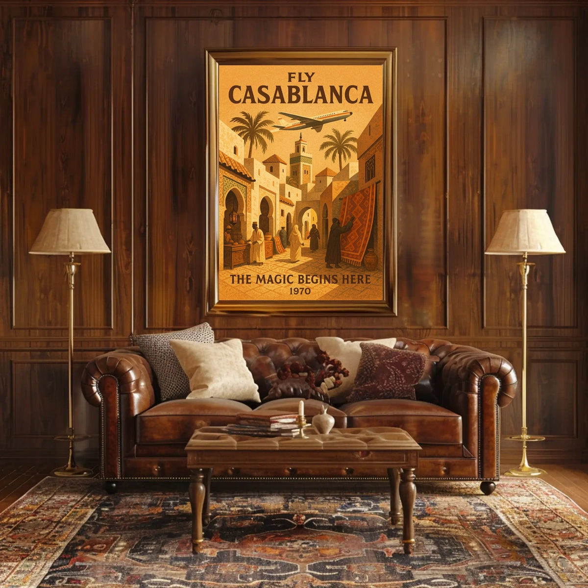 Fly Casablanca The Magic Begins Here Poster