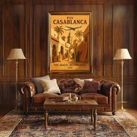 Fly Casablanca The Magic Begins Here Poster
