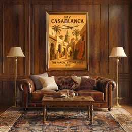Fly Casablanca The Magic Begins Here Poster