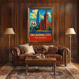 Oklahoma City Route 66 Poster
