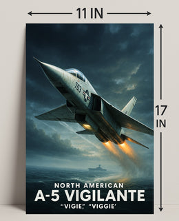 North American A5 Vigilante Poster PosterGoat