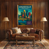 Louisville, Kentucky The Heart of the Bluegrass State Poster