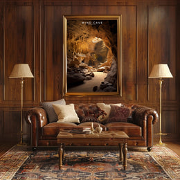 Wind Cave National Park Travel Poster Print