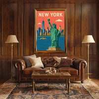 Flat Graphic NYC Poster Museum Quality Print for City Fans