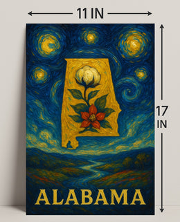 Alabama's Artful Heritage: Vibrant Cultural or Heritage Poster