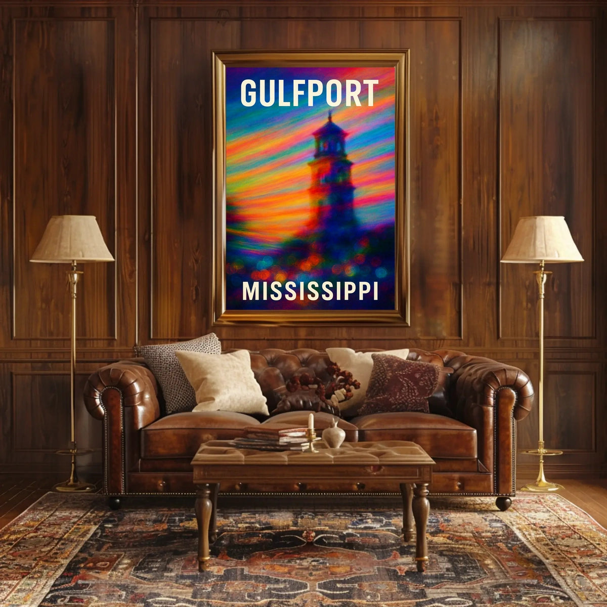 Gulfport Mississippi Coastal Travel Photography Poster