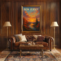 New Jersey Sunset Poster