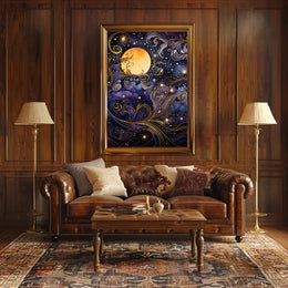 Mystical Moonlit Night Artistry Fantasy or Mythology Poster
