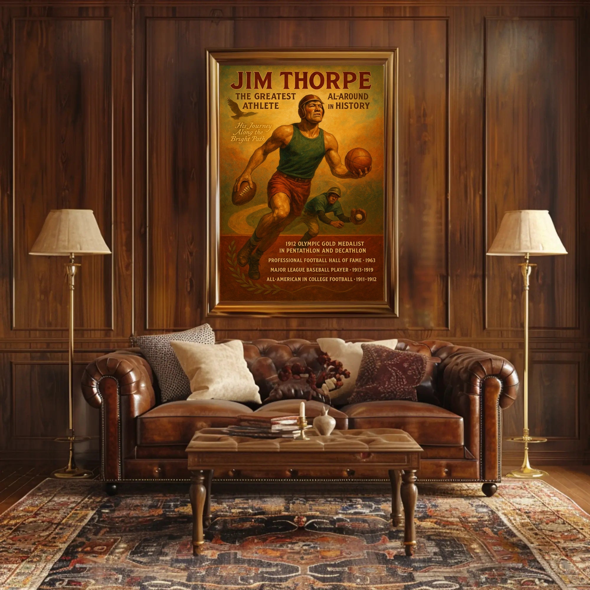Celebrating a Multifaceted Athlete Poster