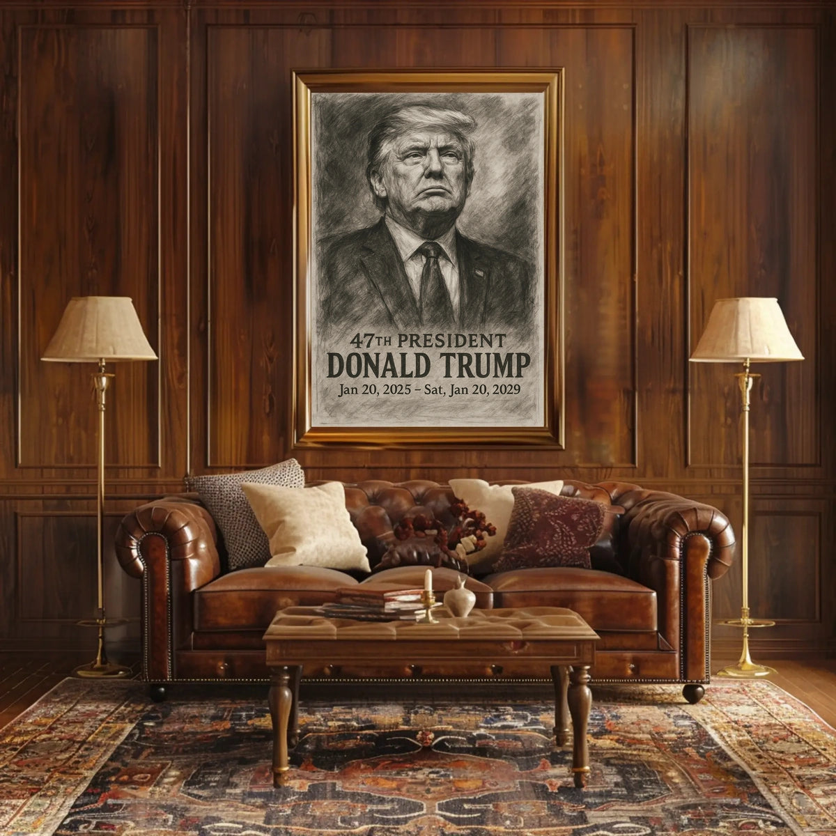 Donald Trump The Pillar of Strength Poster