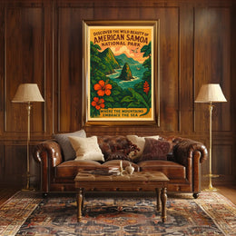 Discover American Samoa National Park Poster Art
