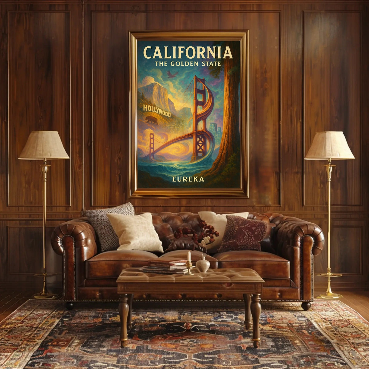 California The Golden State Poster