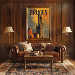 Bruges Architectural Splendor Poster