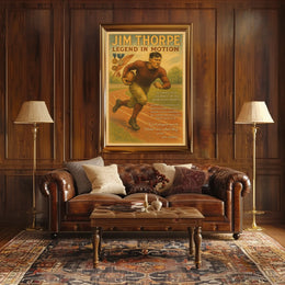 Legend in Motion The Unmatched Journey of a Sports Icon Jim Thorpe Poster