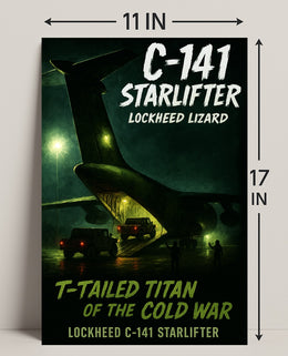 Lockheed C-141 Starlifter T-Tailed Titan Poster PosterGoat
