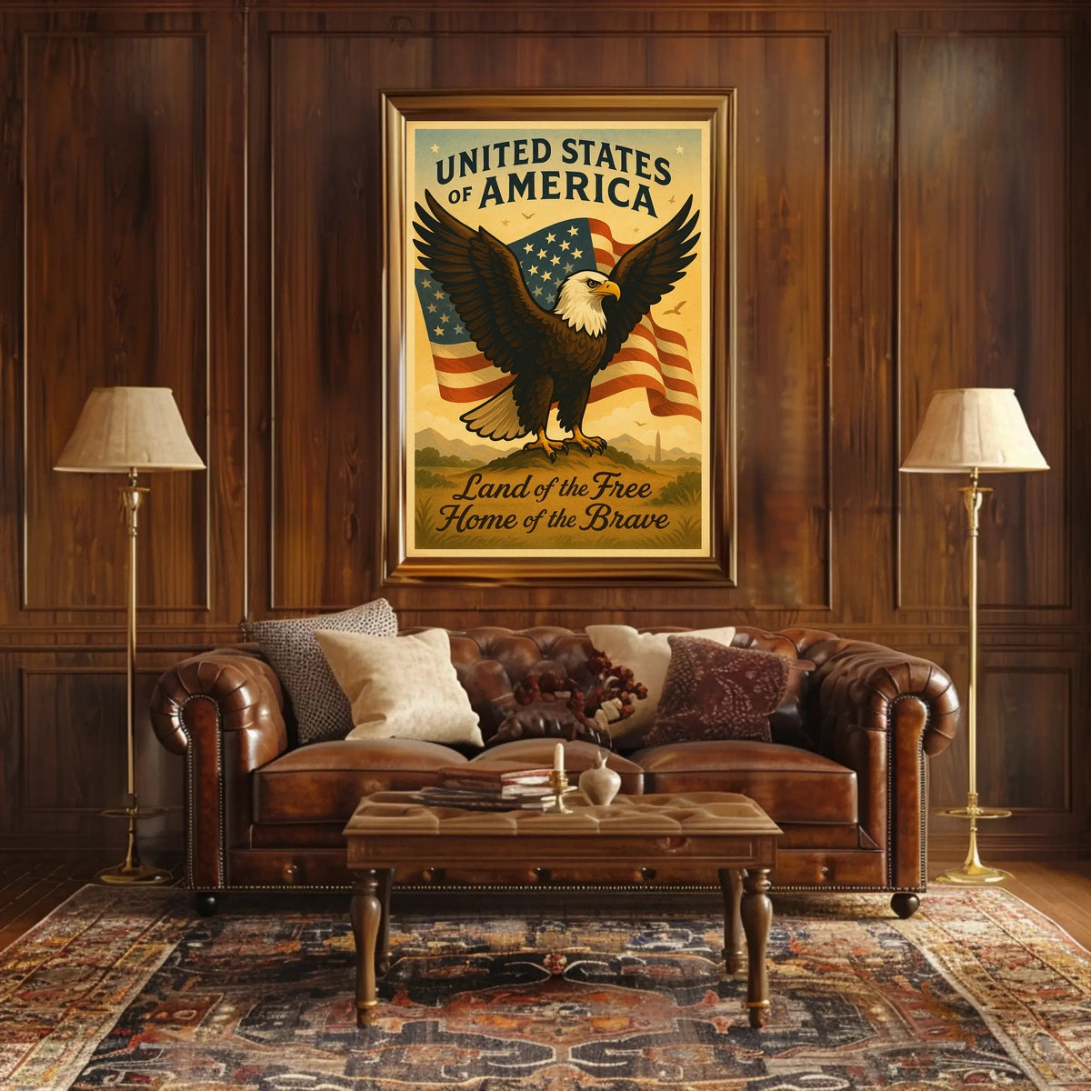 United States of America Patriotic Poster