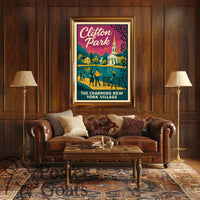 Clifton Park Vintage Charm Travel Poster