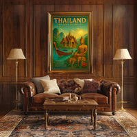 Thailand: The Land of Smiles Travel Poster