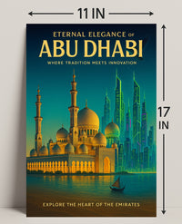 Abu Dhabi Elegance: Eternal Innovation Cityscape Travel Poster
