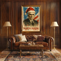 Warren G. Harding 29th President of the United States Christmas SeriesPoster
