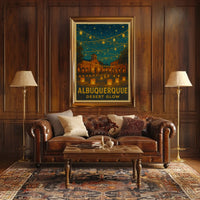 Albuquerque Desert Glow Poster