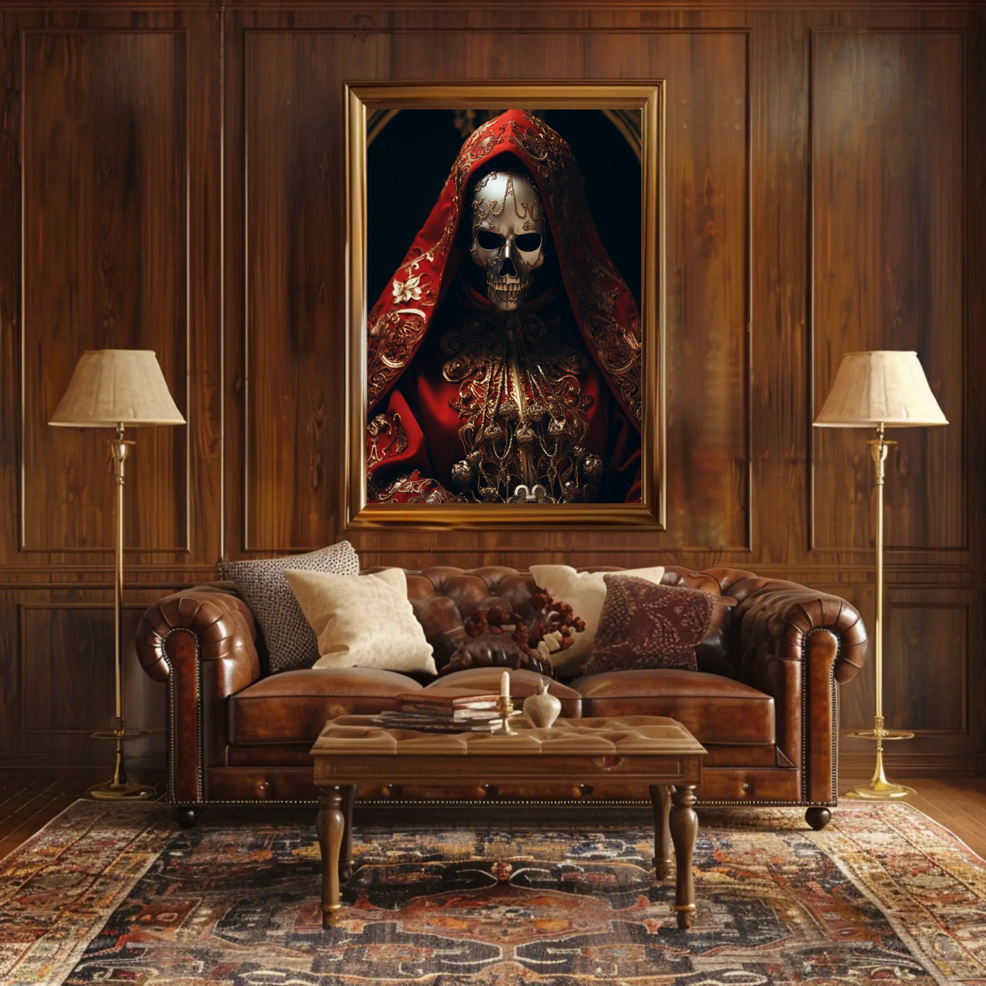 The Enigmatic Masked Figure Poster PosterGoat