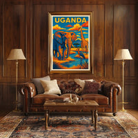 Uganda Wildlife Adventure Poster