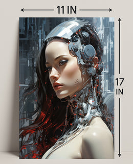 Cybernetic Elegance Poster PosterGoat