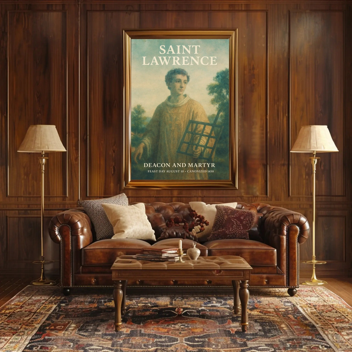 Saint Lawrence Deacon And Martyr Poster