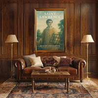 Saint Lawrence Deacon And Martyr Poster