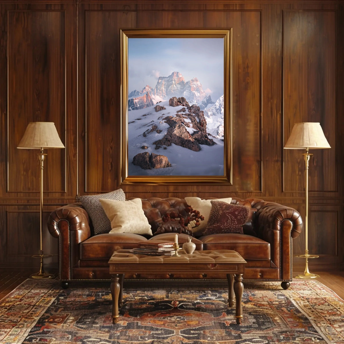 Majestic Mountain Peaks Poster