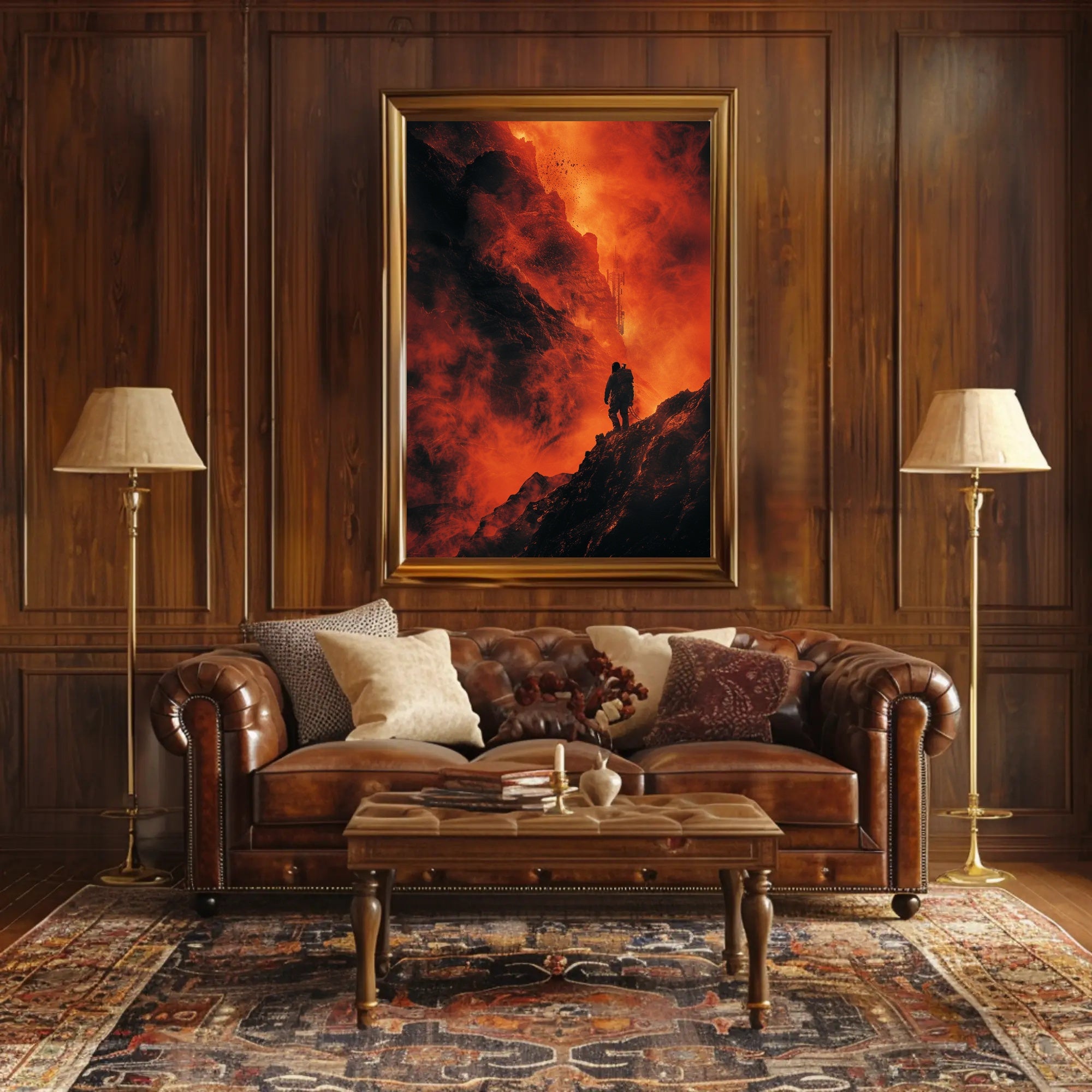 Volcanic Survival Adventure in Futuristic Sci-Fi Poster PosterGoat
