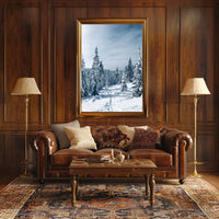 Serene Winter Forest Scene: National Park Poster