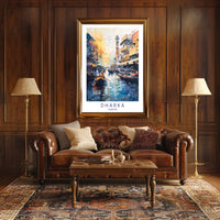 Pakistani Cityscape Watercolor Art - Urban or Cityscape Poster PosterGoat