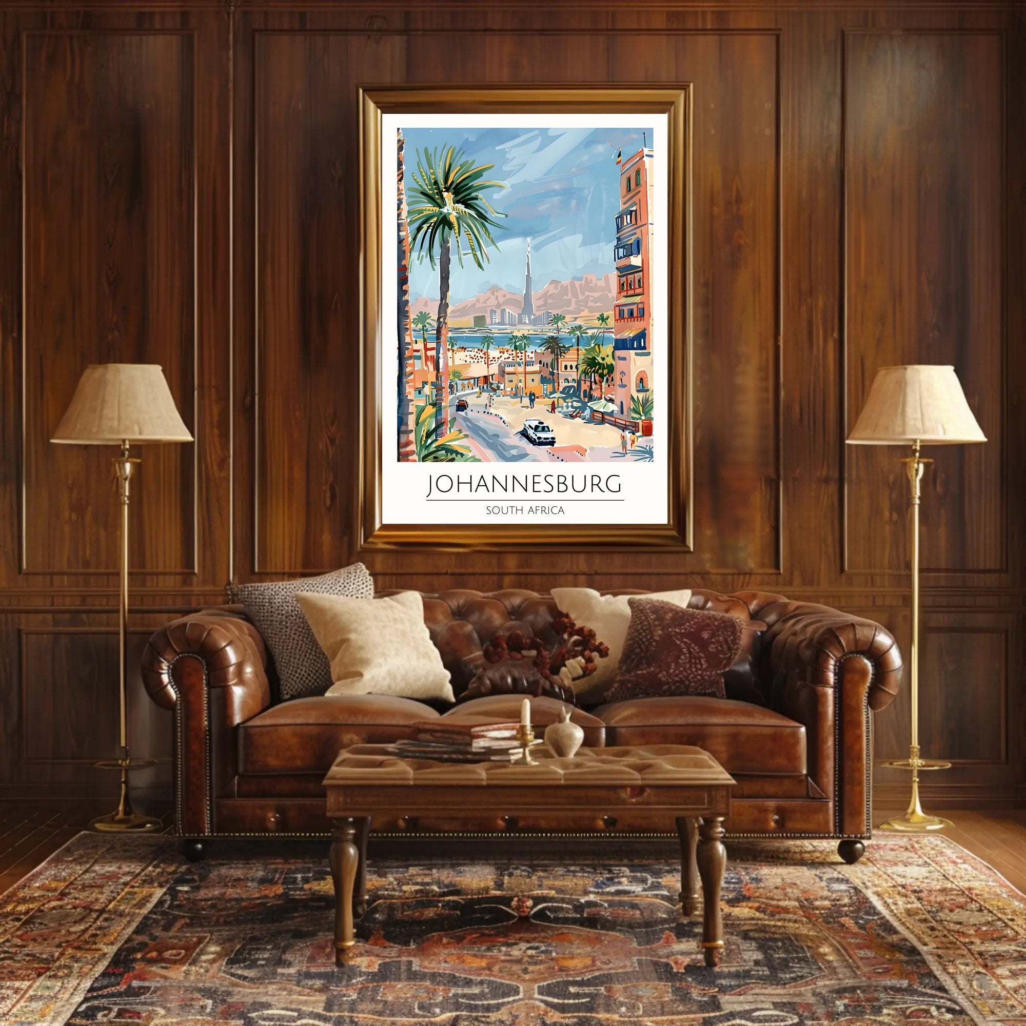 Vibrant Johannesburg Poster PosterGoat