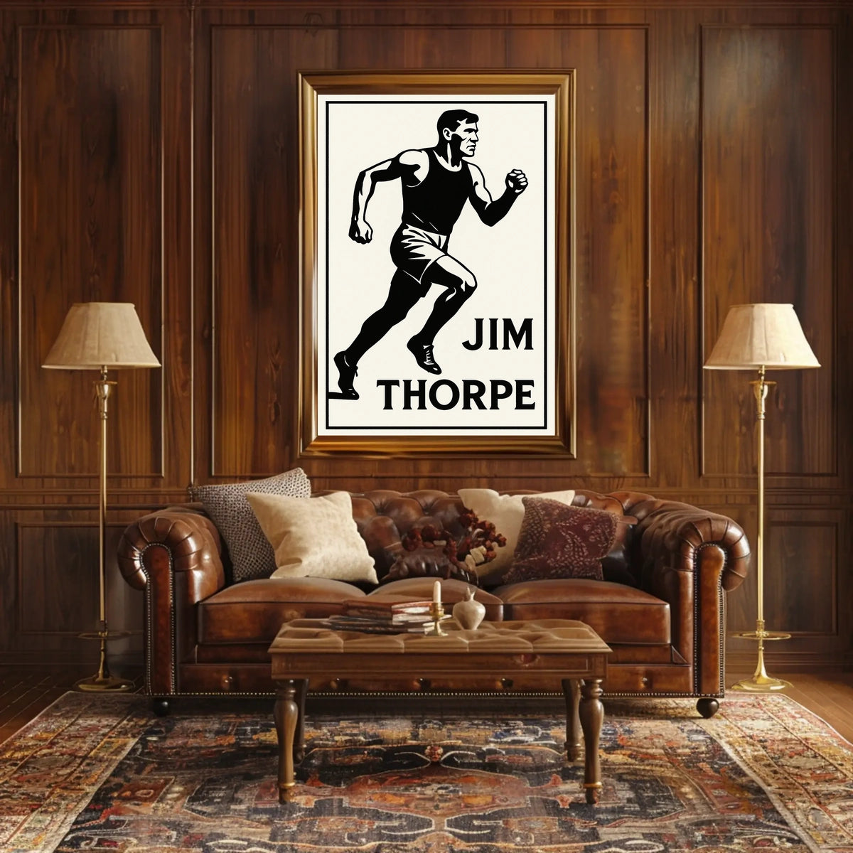 Jim Thorpe Athletic Icon Poster