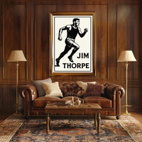 Jim Thorpe Athletic Icon Poster