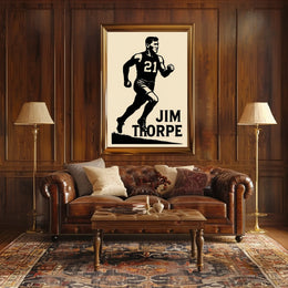 Jim Thorpe Legendary Athlete Poster